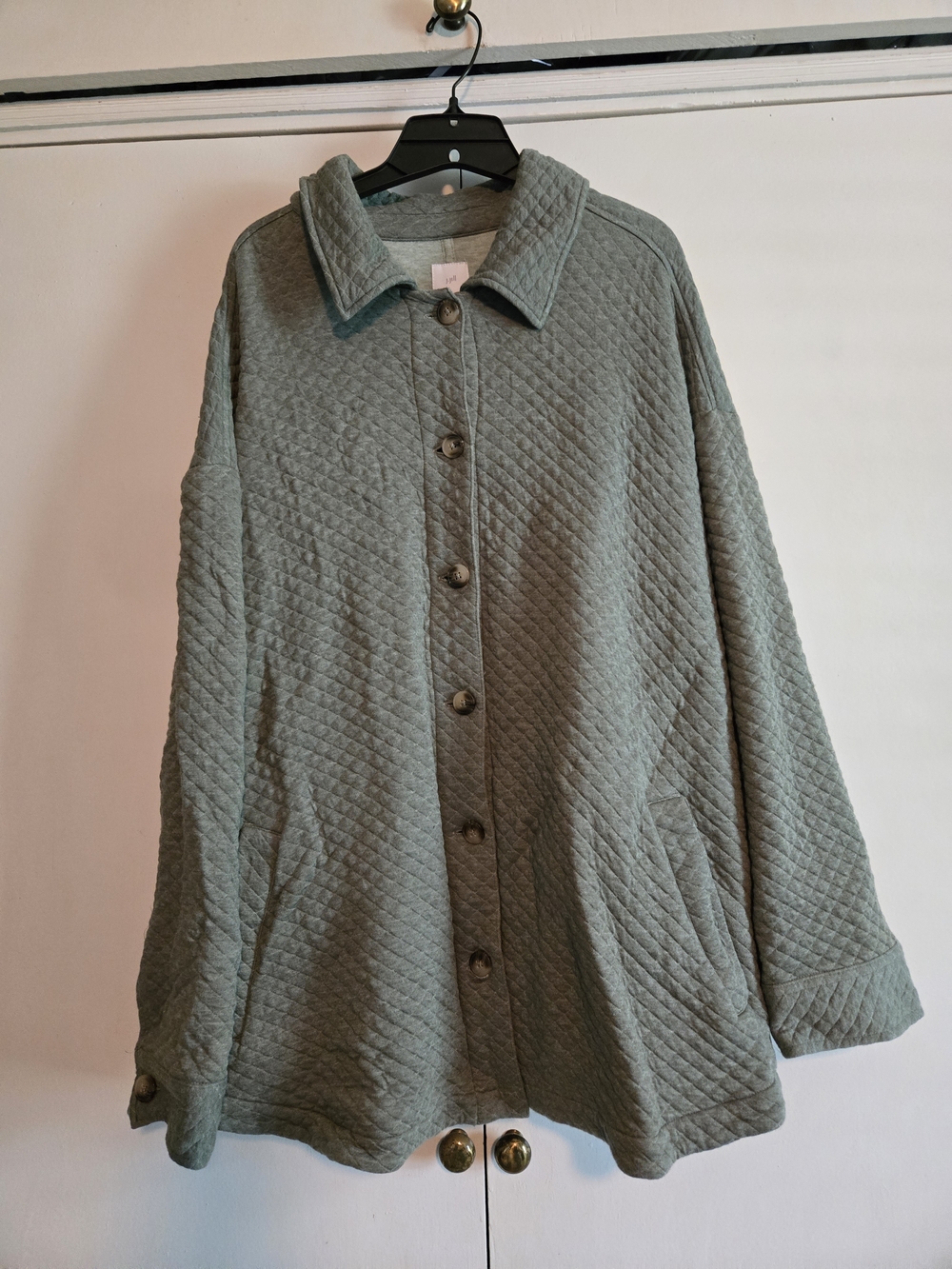 J. Jill Quilted Jacket in Light Sage
